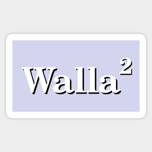 Walla squared Sticker